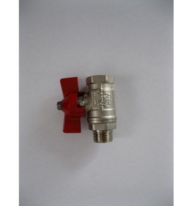 Vanne Mini Papillon M/F 1/4"
